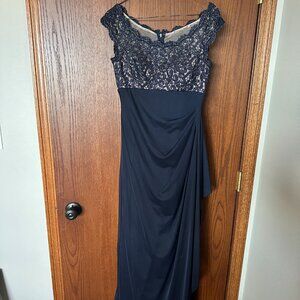 Beautiful Navy Evening Gown
